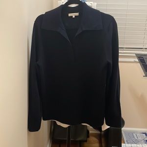 NWT VINCE collared sweater cashmere and wool blend